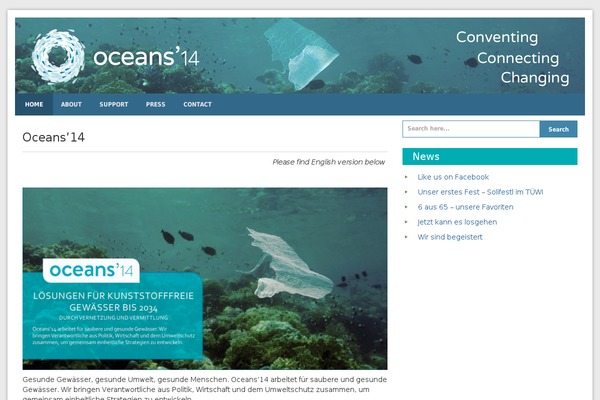 Blue Planet theme site design template sample