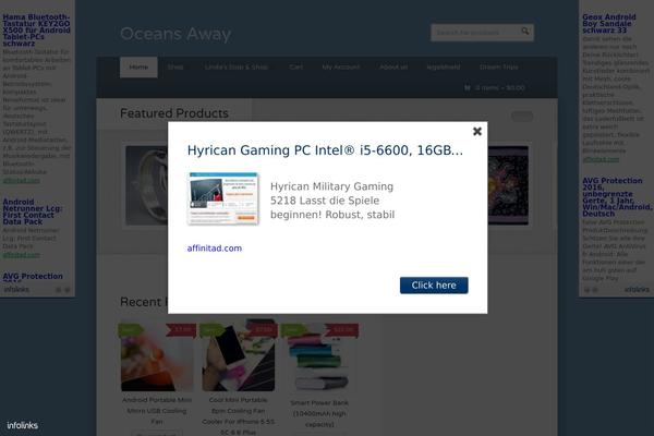 Wootique theme site design template sample