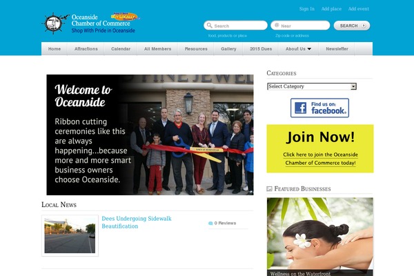 GeoPlaces theme site design template sample