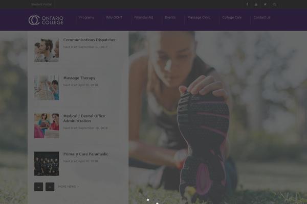 Site using U-course plugin