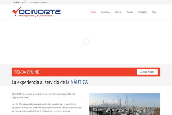 Impreza theme site design template sample