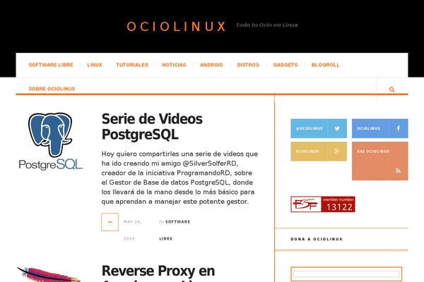 ociolinux.org site used JustWrite