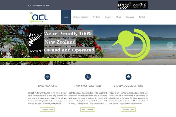 Sapphire theme site design template sample