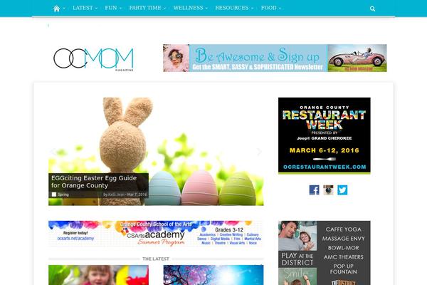 Magazin theme site design template sample