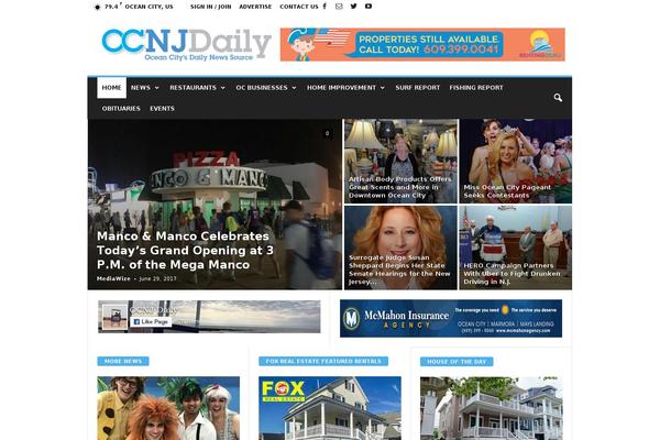 Newsmag Child theme site design template sample