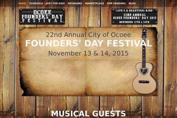 Fest theme site design template sample