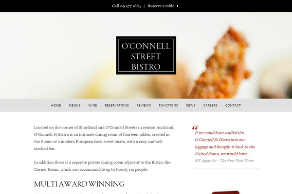 Café Pro theme site design template sample