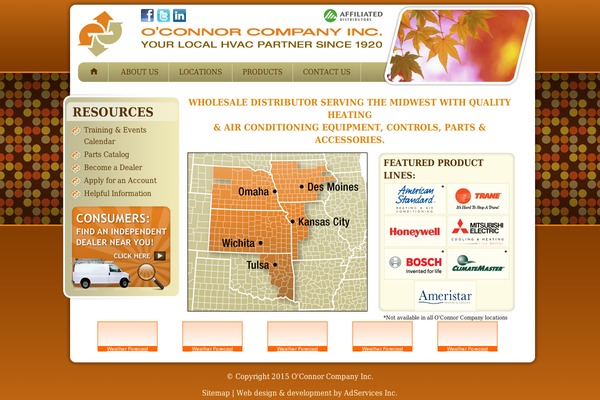 Oconnor theme site design template sample