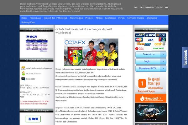 octaforexindonesia.com site used White Gold