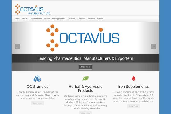 evolve theme site design template sample