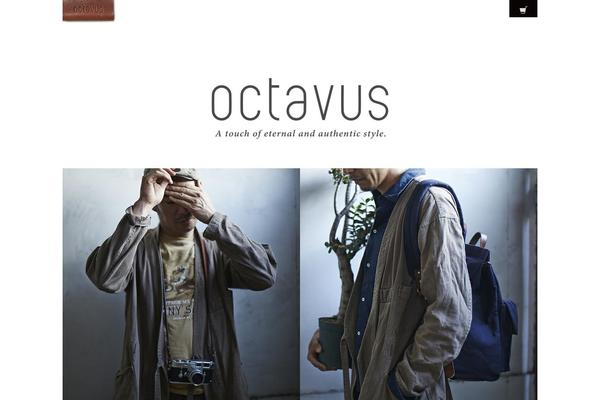 Octavus theme site design template sample