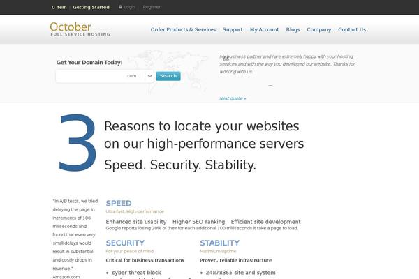 octoberhosting.com site used Isaac
