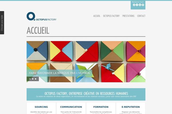 Zig Zag theme site design template sample