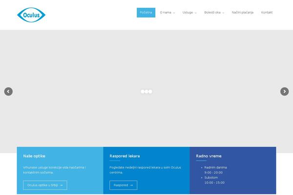 Oculus theme site design template sample