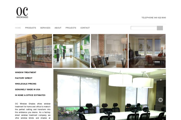 Shades theme site design template sample