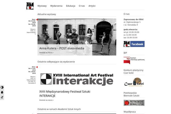 Oda theme site design template sample