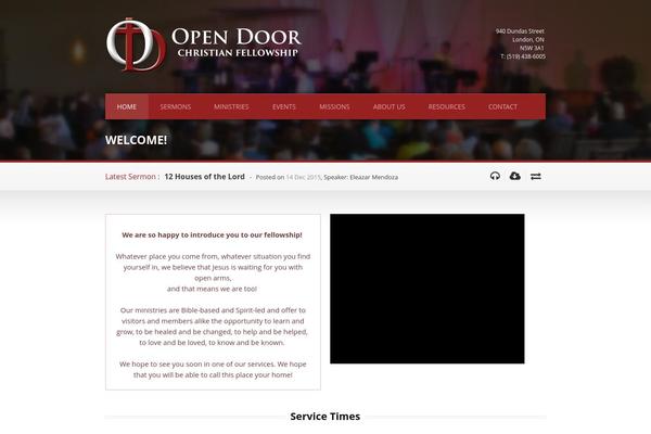 Real Church v1.04 theme site design template sample