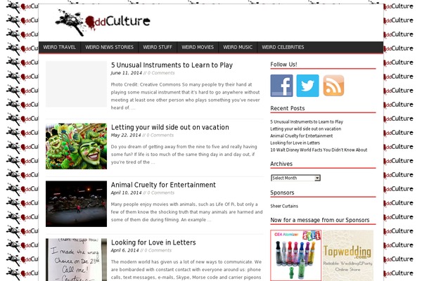 oddculture.com site used Vancouver-child