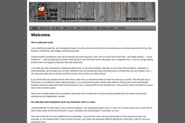 PageLines theme site design template sample