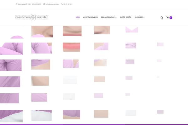 Dental-care theme site design template sample