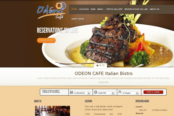 MyCuisine theme site design template sample
