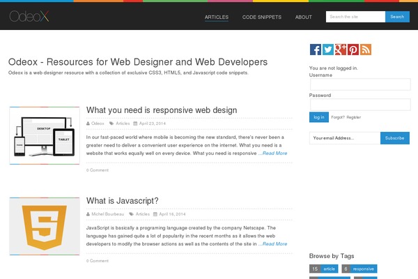 Spike theme site design template sample