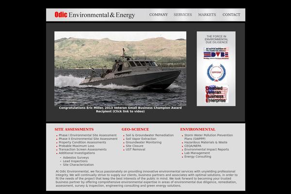 odicenv.com site used Odic