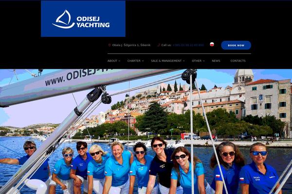 Yacht-rental-child theme site design template sample