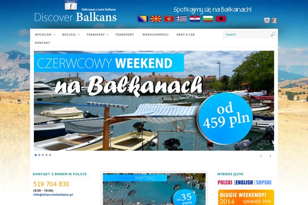 odkrywajbalkany.pl site used Platform