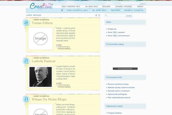 odkrywca.info.pl site used CreativeMag