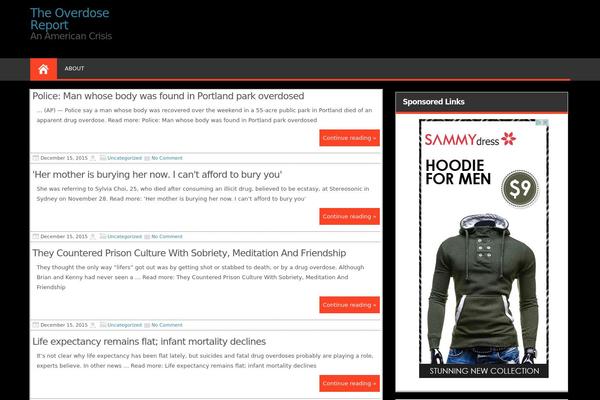 Magazine Style theme site design template sample