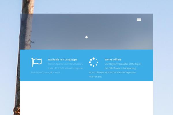 odysseytranslator.com site used Bluap