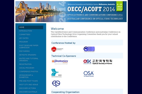 oecc-acoft-2014.org site used Oecc2014