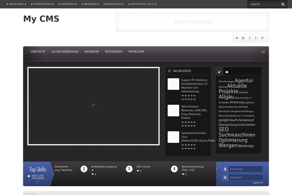 Flavor theme site design template sample