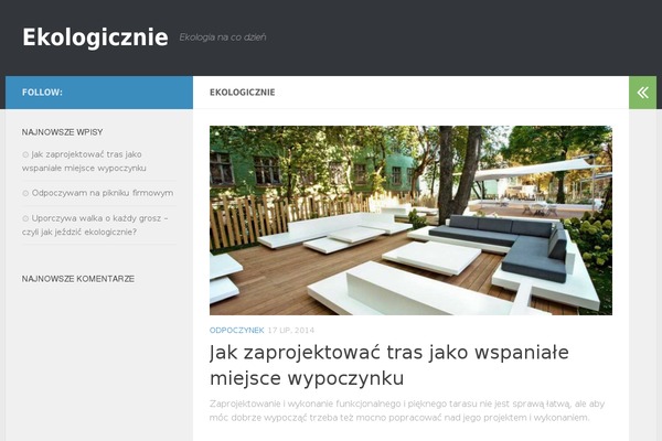 Hueman theme site design template sample