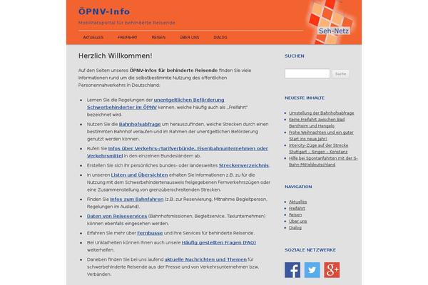 sehnetz2 WordPress theme, websites list used sehnetz2 theme sehnetz2 theme websites examples