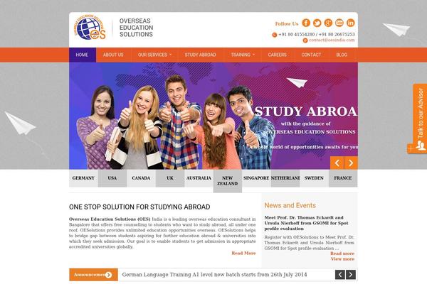 Jasper theme site design template sample