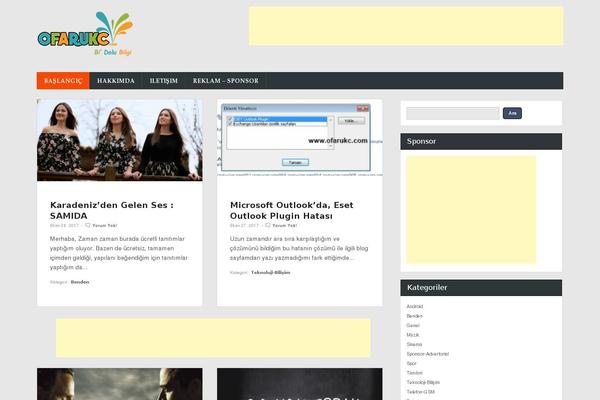 Katen theme site design template sample