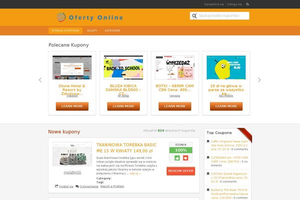 Flatter theme site design template sample