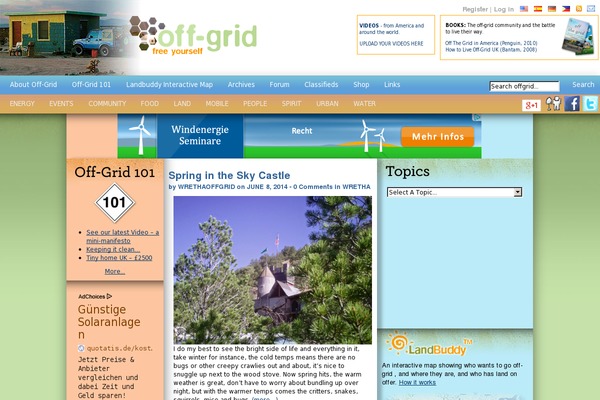 Site using Front End PM plugin