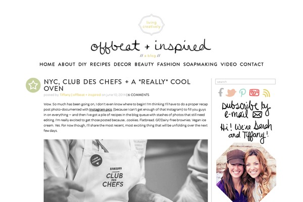 Offbeat website example screenshot