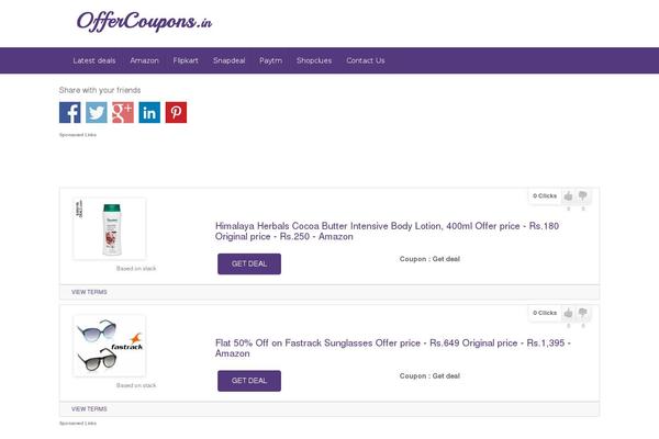 Site using Magic WP Coupons - Lite plugin