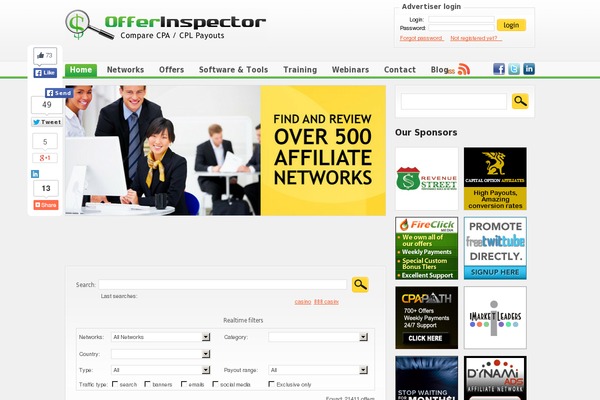 inspector theme websites examples