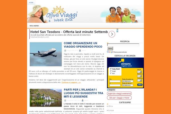 offerteviaggiweekend.it site used Etravel