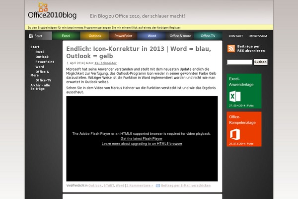 office2010-blog.de site used Fo-v1