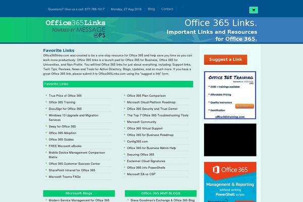 office365links.com site used Office365links