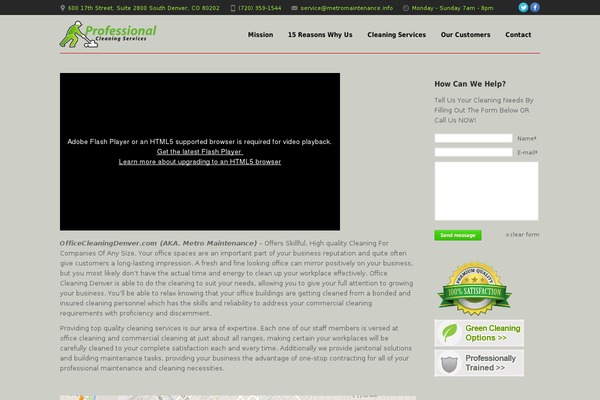 officecleaningdenver.org site used Nimble