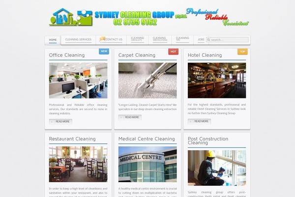 Balance theme site design template sample