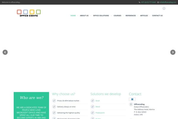Rocco theme site design template sample