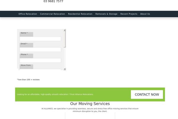 officerelocations.com.au site used Wemovewp